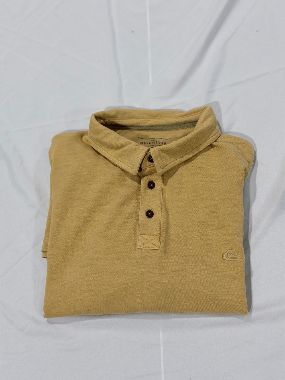 Quicksilver Men’s Polo Shirt, Modern Fit, L, Yellow